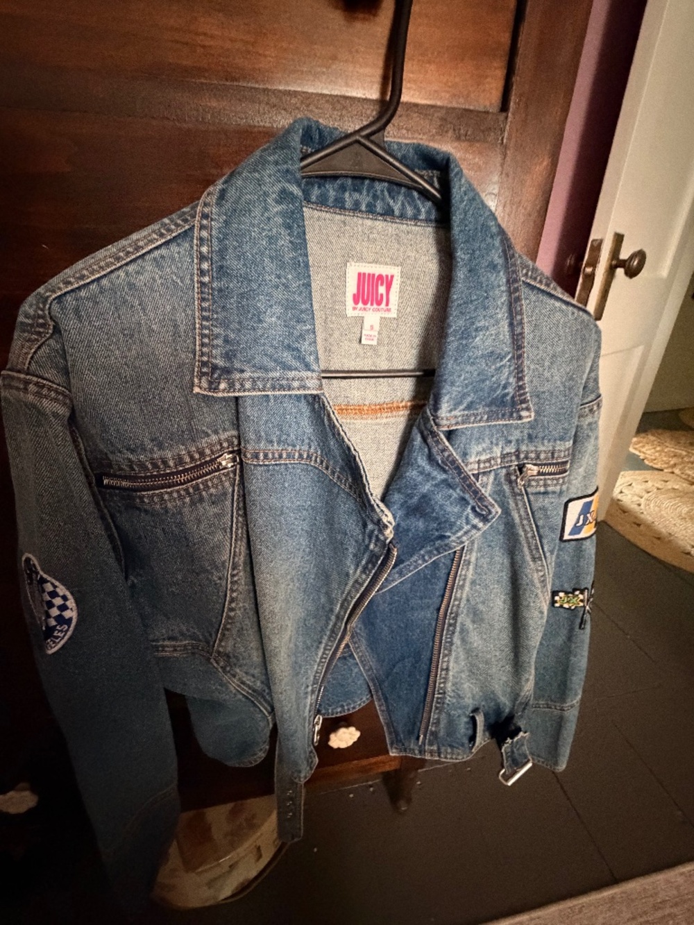 NWOT Juicy Denim Moto jacket